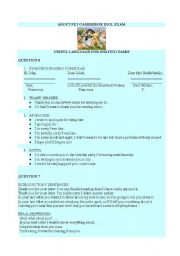 English Worksheet: Tips for letter writing - PET level