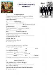English Worksheet: A Day In The Life - The Beatles 