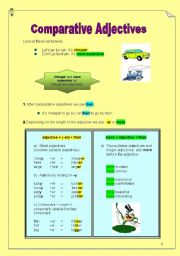 English Worksheet: Comparative Adjectives