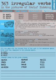 English Worksheet: 363 Irregular verbs in the pictures of Herluf Bidstrup