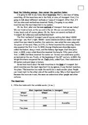 English Worksheet: Inventions