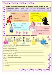 English Worksheet: Comparison of adjectives