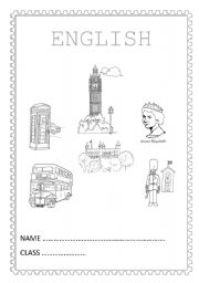 English notebook cover