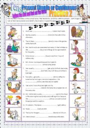 Present Simple vs Present Continuous Practice 2