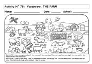 English Worksheet: THE FARM