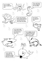 English Worksheet: Sea Animals