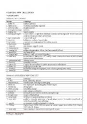 English Worksheet: Reading vocabulary