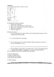 English worksheet: test