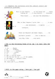 English worksheet: mixed activities