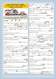 English Worksheet: LET�S PRACTISE VERB TENSES- FUTURE WITH 