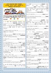 English Worksheet: LETS PRACTISE VERB TENSES- FUTURE WITH 