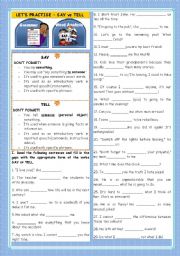 LETS PRACTISE : SAY vs TELL