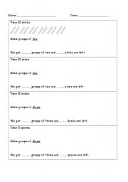 English worksheet: Grouping -Place value