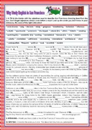 English Worksheet: A TOUR AROUND ENGLISH SPEAKING COUNTRIES- USA -SAN FRANCISCO