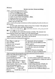 English Worksheet: focus on writing