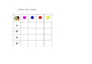 English worksheet: memory game (revision of parts of the house,numbers and colours