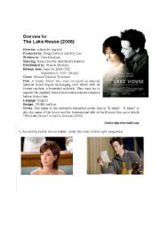 English Worksheet: The lake house_movie trailer