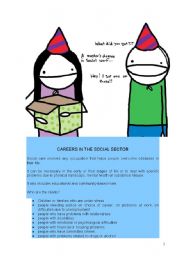 English Worksheet: LESSON: CAREERS IN THE SOCIAL SECTOR