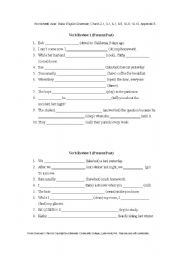 English worksheet: mixed tenses