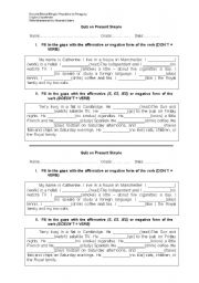 English Worksheet: quiz on present simple 