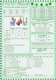 English Worksheet: SIMPLE PAST (IRREGULARS)