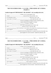 English worksheet: Movie Worksheet - G.I. Joe