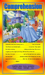 English Worksheet: Comprehension - Times Run Out for Cinderella