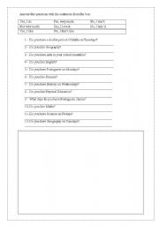 English worksheet: SHORT ANSWER