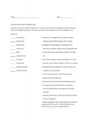 English Worksheet: American Government quiz