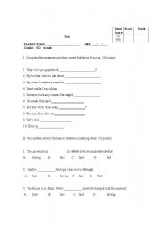 English Worksheet: CAUSATIVE  HAVE SOMETHING DONE AND REFLEXIVE PRONOUNS
