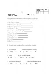 English worksheet: CAUSATIVE  HAVE SOMETHING DONE AND REFLEXIVE PRONOUNS