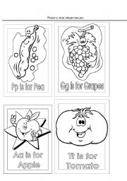 English Worksheet: Fruits and vegetables