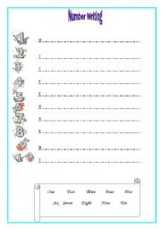 English worksheet: Numbers