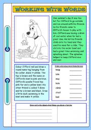 English Worksheet: Cliffords Drink Bowl