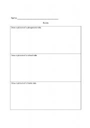 English Worksheet: Rules and Responsibilities