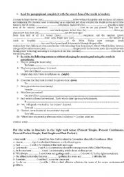 English Worksheet: Upper intermediate 