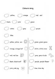 English Worksheet: Colours