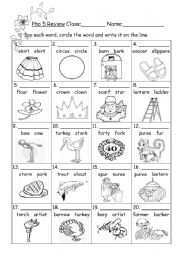 English Worksheet: phonics