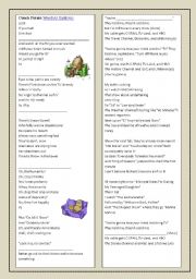 English Worksheet: Song - Couch Potato by Weird Al Yankovic