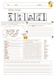English Worksheet: Fall has just arrived