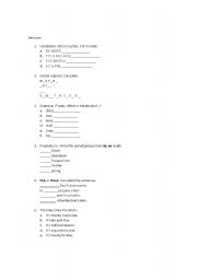English worksheet: My School