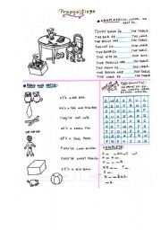English Worksheet: Playing with prepositions and adjectives