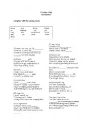 English worksheet: if i were