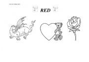 English Worksheet: RED
