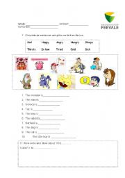 English worksheet: Feelings