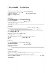 English Worksheet: Present Perfect Continous - Song