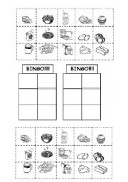 English Worksheet: bingo