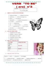 English Worksheet: Verb To Be  Plurals  