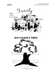 English Worksheet: family