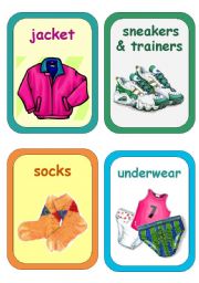 English Worksheet: Clothes Flashcards 2-5